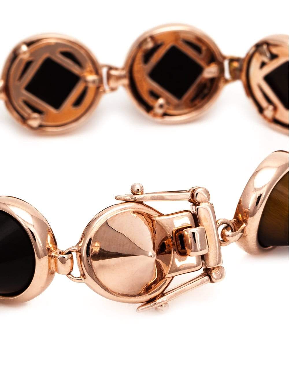 EDDIE BORGO-Gemstone Cone Bracelet-RG/TIGR