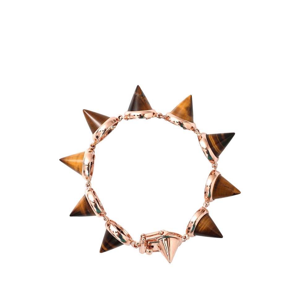 EDDIE BORGO-Gemstone Cone Bracelet-RG/TIGR