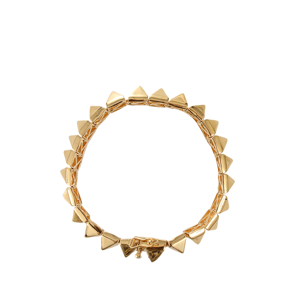 EDDIE BORGO-Small Pyramid Bracelet-YLLW GLD