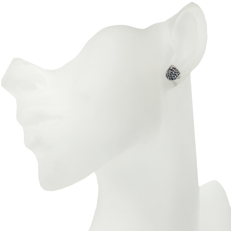 EDDIE BORGO-Small Pave Cone Studs-SILVER