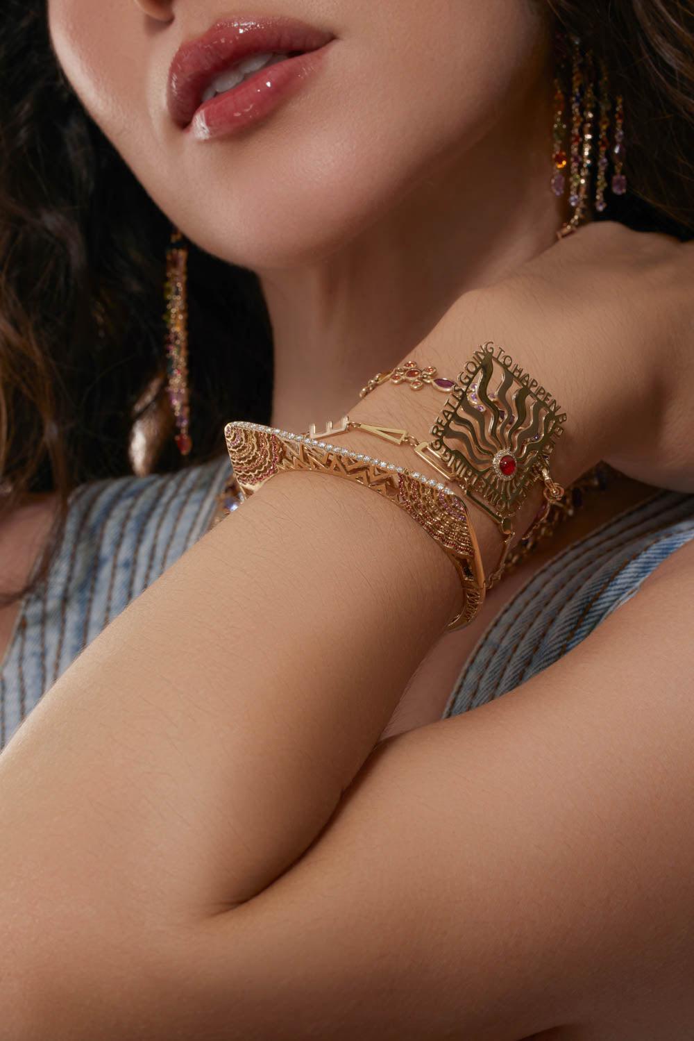 Rainbow In Sync Closure Bracelet-YELLOW GOLD-JEWELRYFINE JEWELBRACELET O-EDEN PRESLEY