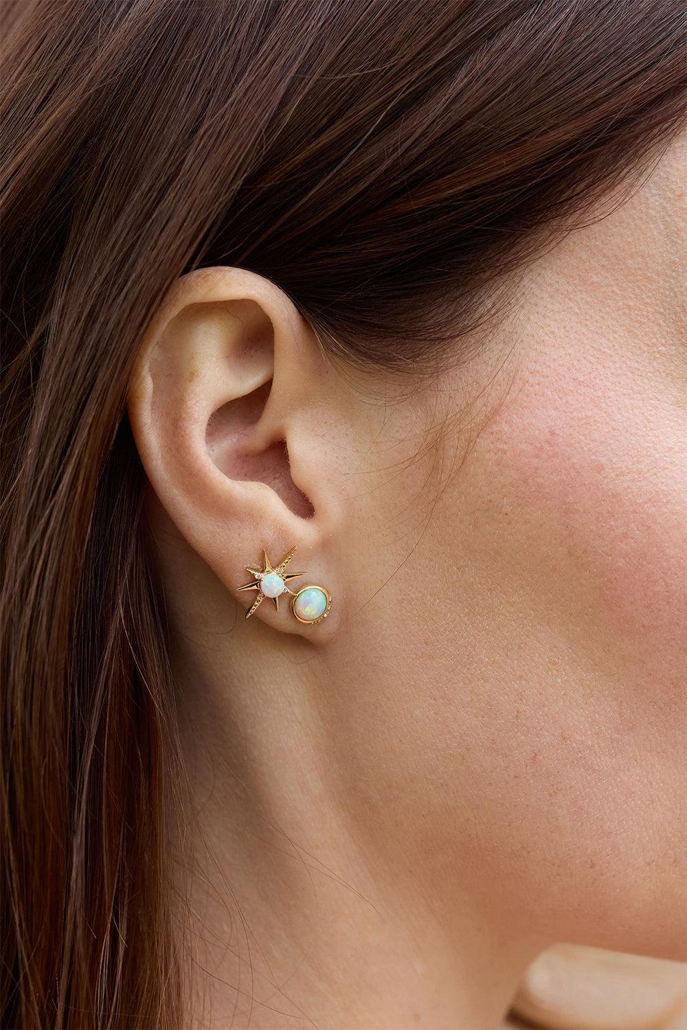 Opal Large Moonrise Stud Earrings-YELLOW GOLD-JEWELRYFINE JEWELEARRING-EDEN PRESLEY