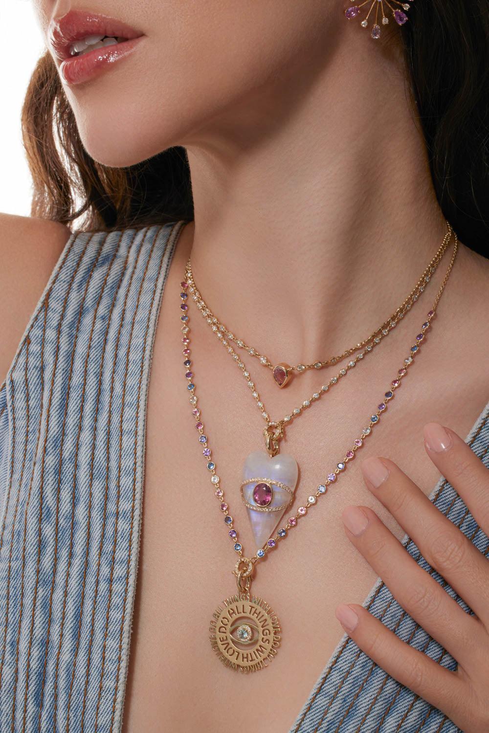 Small Diamond Bubble Necklace-YELLOW GOLD-JEWELRYFINE JEWELNECKLACE O-EDEN PRESLEY