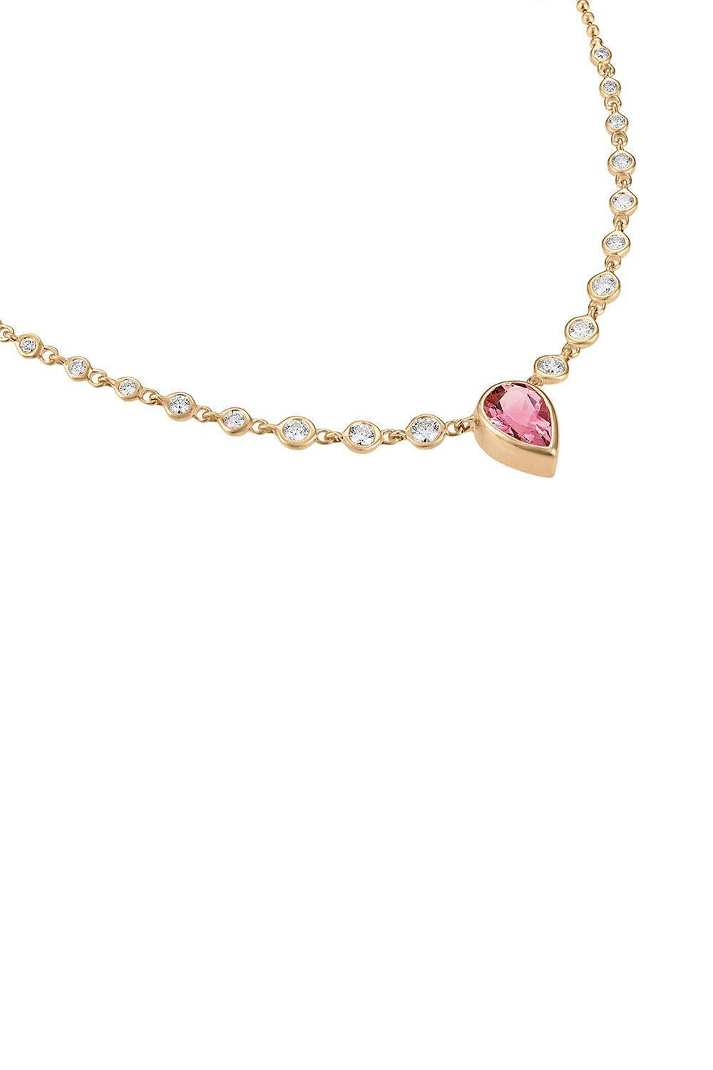 Small Diamond Bubble Necklace-YELLOW GOLD-JEWELRYFINE JEWELNECKLACE O-EDEN PRESLEY
