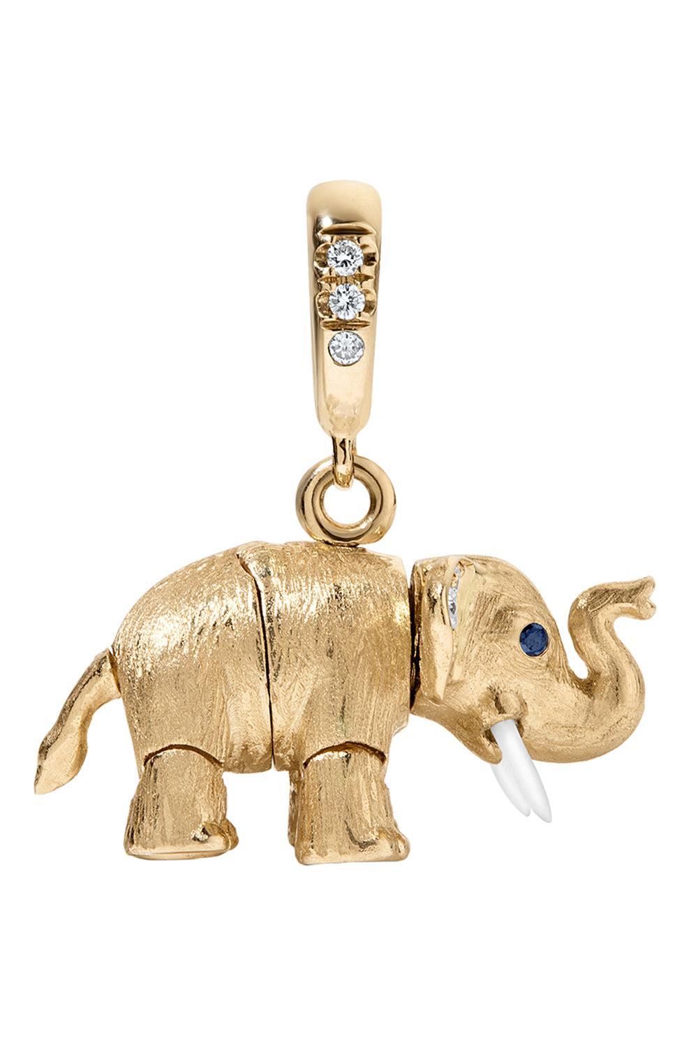 Ellie Elephant Pendant-YELLOW GOLD-JEWELRYFINE JEWELPENDANT-EDEN PRESLEY
