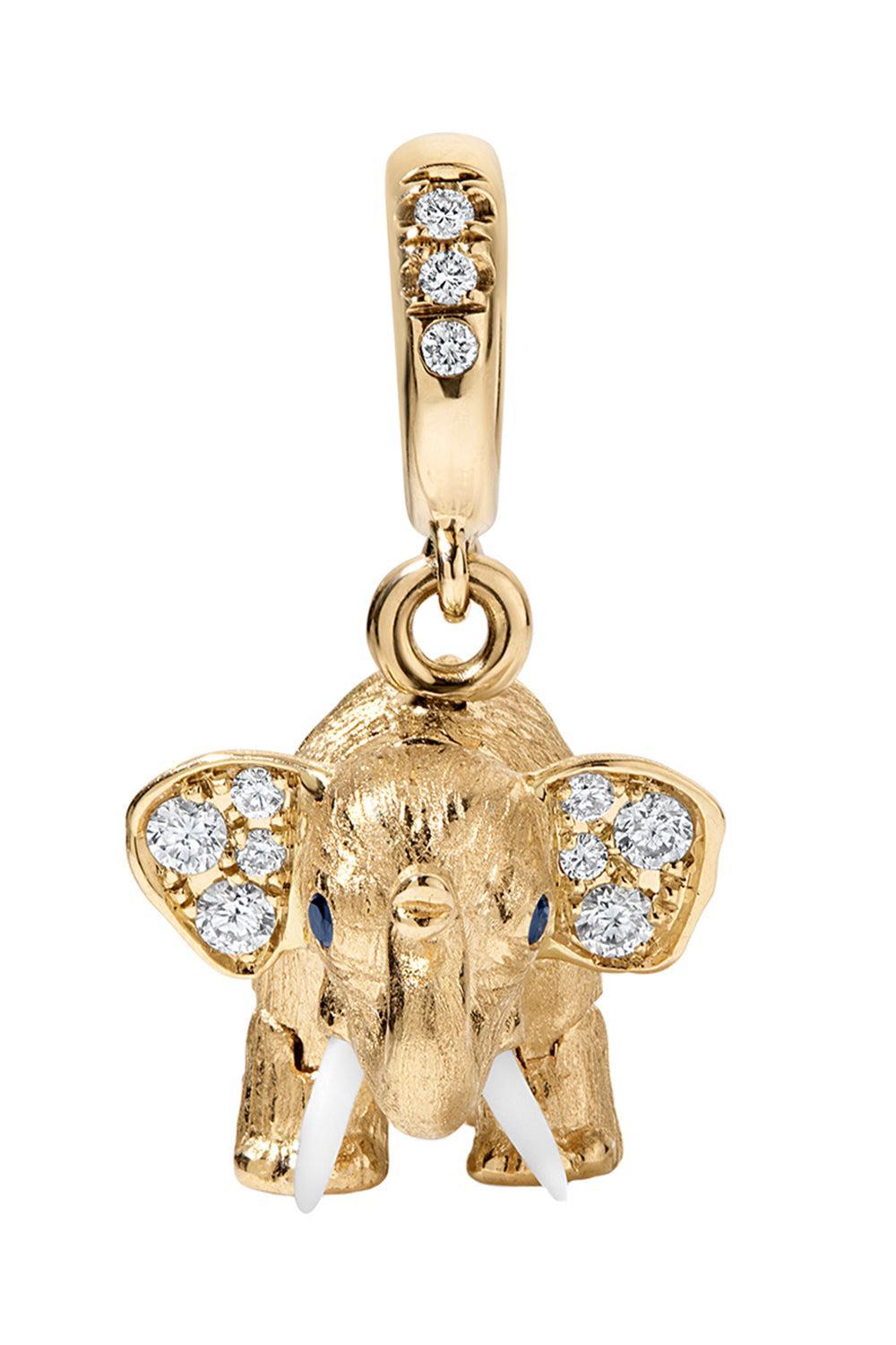 Ellie Elephant Pendant-YELLOW GOLD-JEWELRYFINE JEWELPENDANT-EDEN PRESLEY