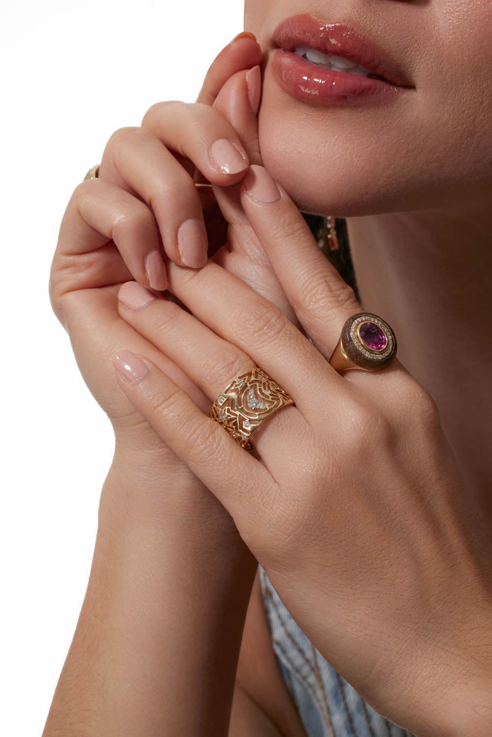 Knock On Wood Wisdom Ring-YELLOW GOLD-7-JEWELRYFINE JEWELRING-EDEN PRESLEY