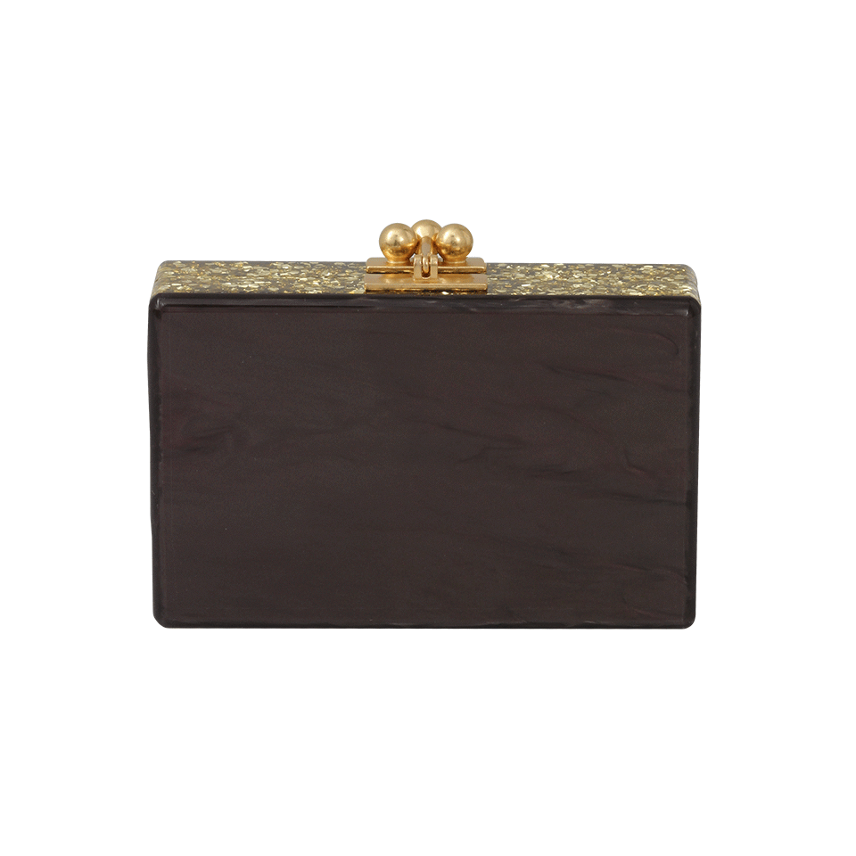 EDIE PARKER-Minnie Ribbon Clutch-BROWN
