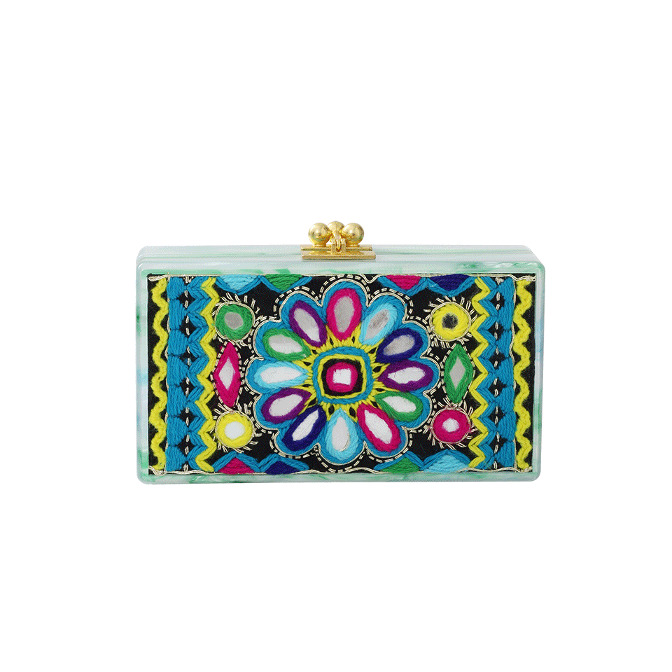 EDIE PARKER-Jean Embroidery Inlay-GRN/TIE