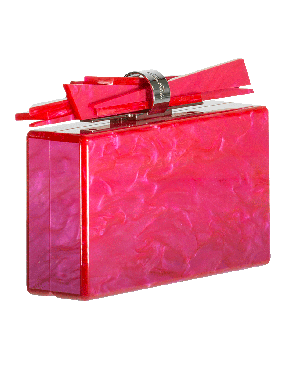 EDIE PARKER-Wolf Acrylic Clutch-HOT PINK