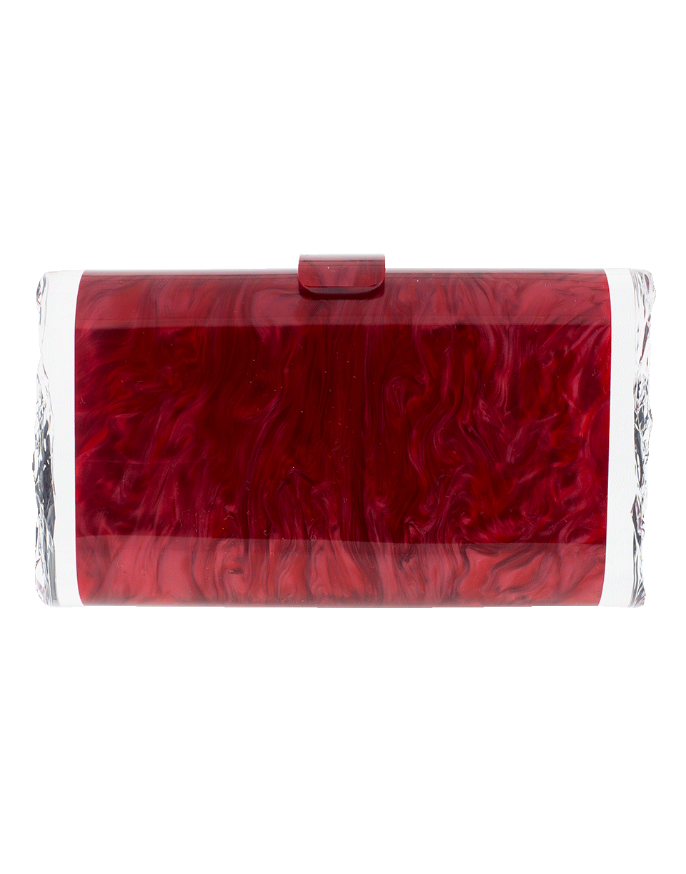 EDIE PARKER-Lara Solid Clutch-RED