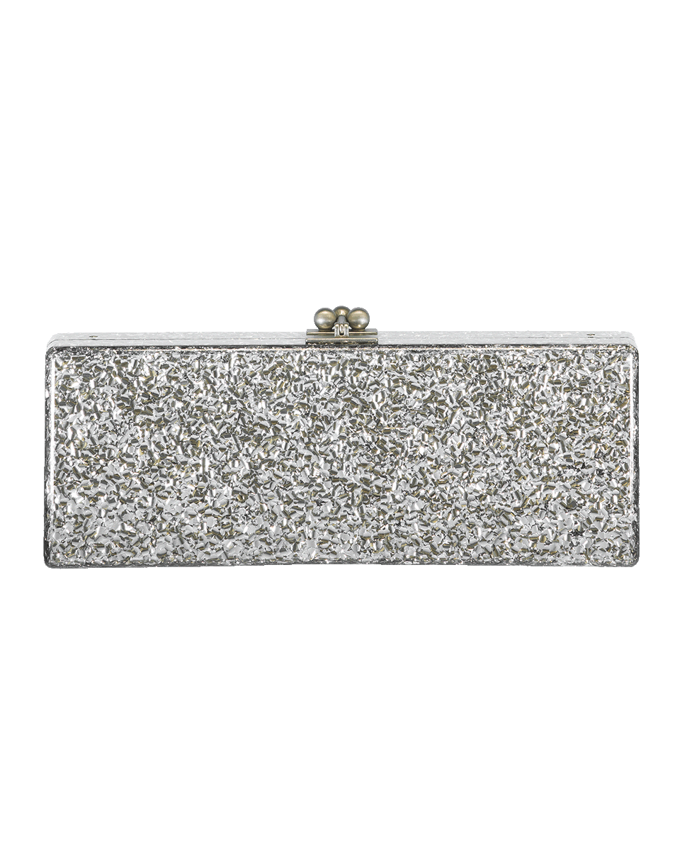 EDIE PARKER-Flavia Solid Clutch-SILVER