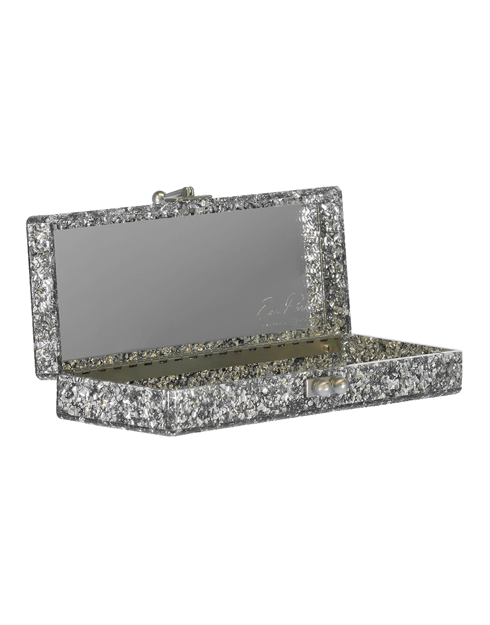EDIE PARKER-Flavia Solid Clutch-SILVER