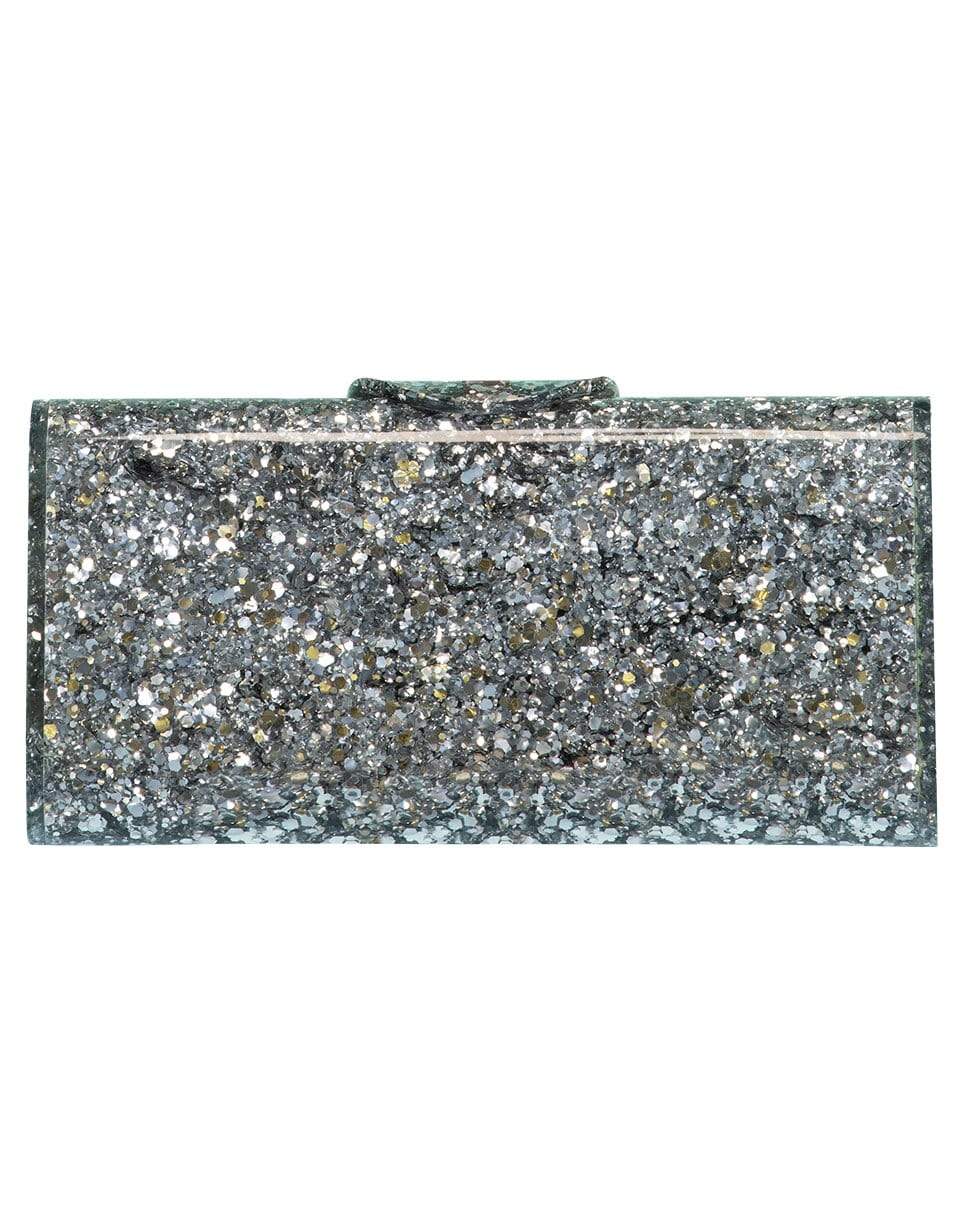 EDIE PARKER-Large Lara Clutch-SILVER