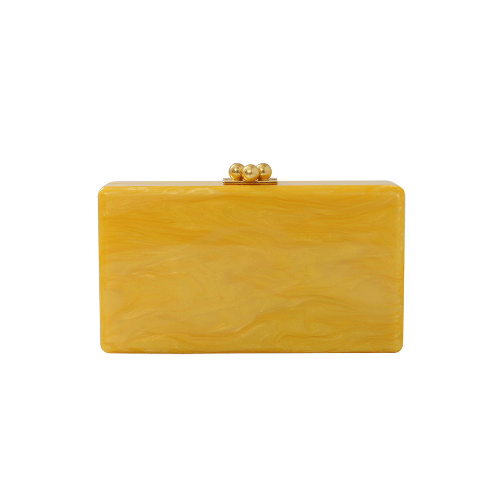 EDIE PARKER-Jean Solid Clutch-YELLOW