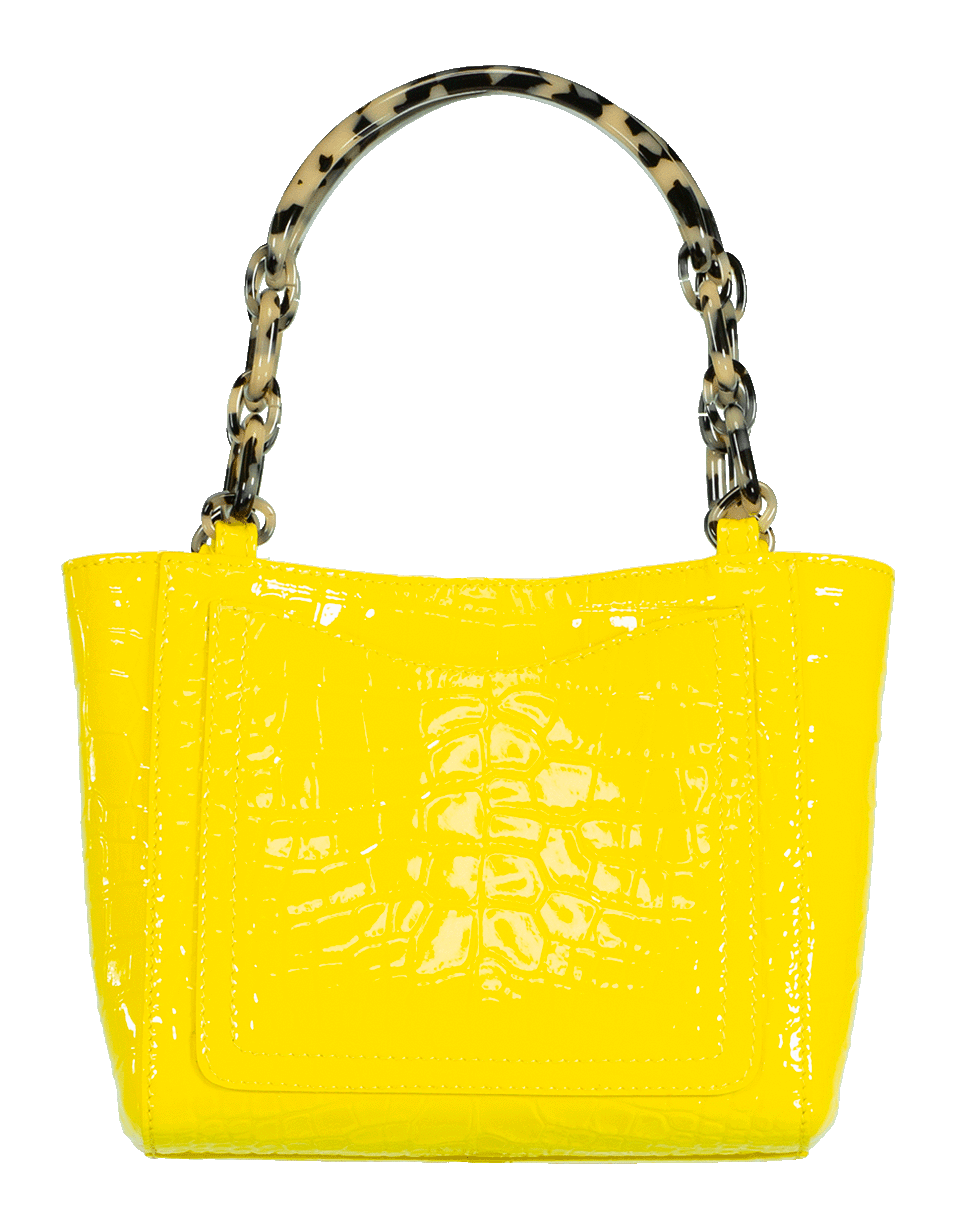 EDIE PARKER-Mimosa Embossed Crocodile Micro Tote-MIMOSA