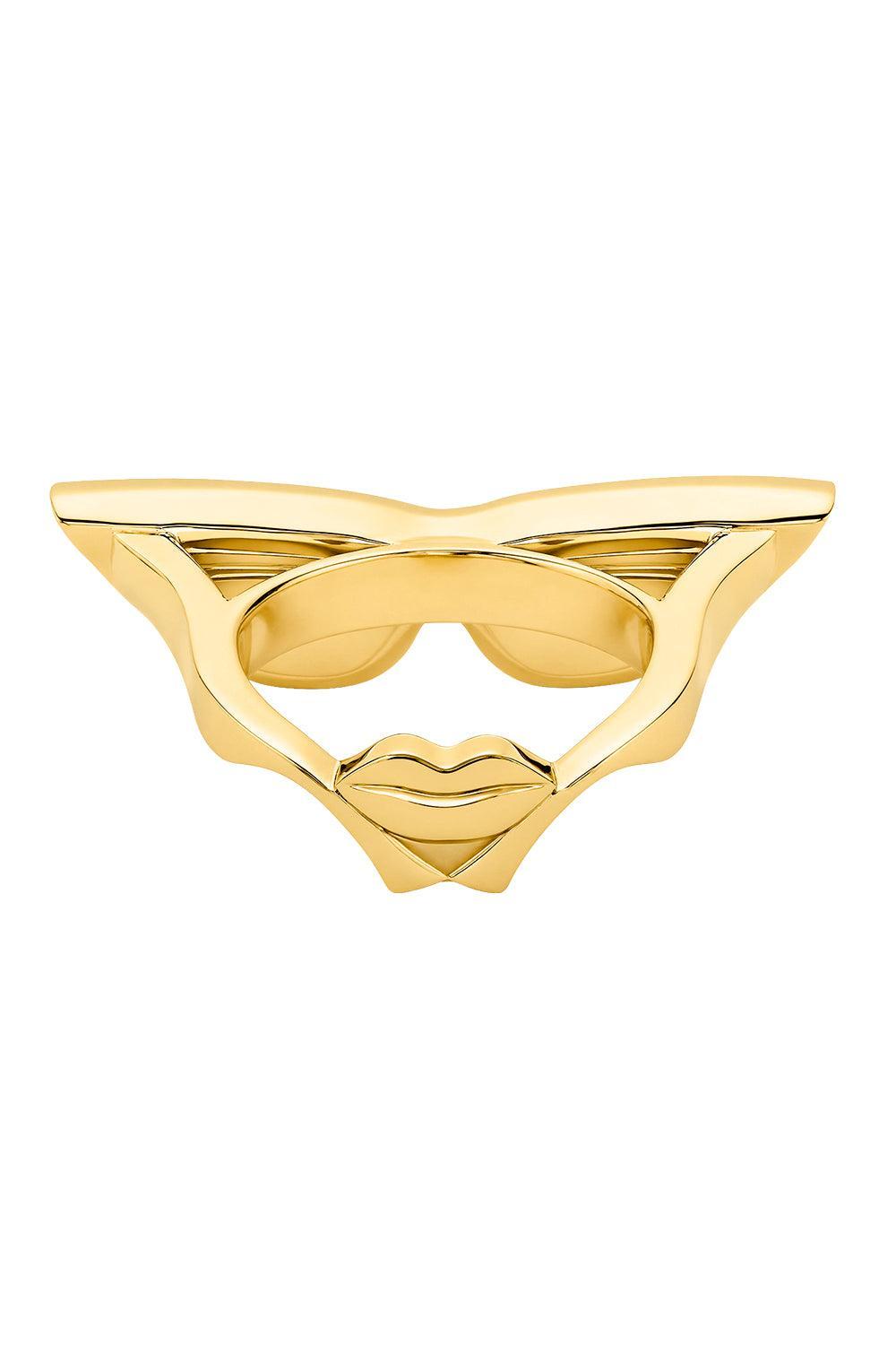 Diamond Sapphire Rim Sunglass Ring-YELLOW GOLD-7-JEWELRYFINE JEWELRING-EDINA KISS