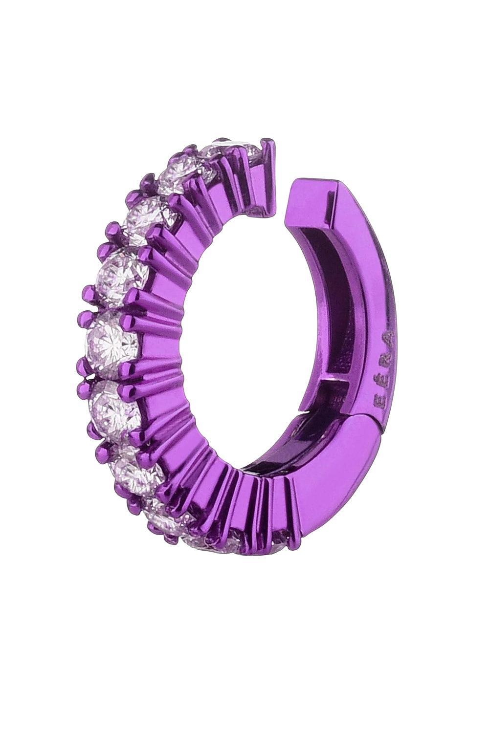 Purple Mini Earcuff-WHITE GOLD-JEWELRYFINE JEWELEARRING-EÉRA