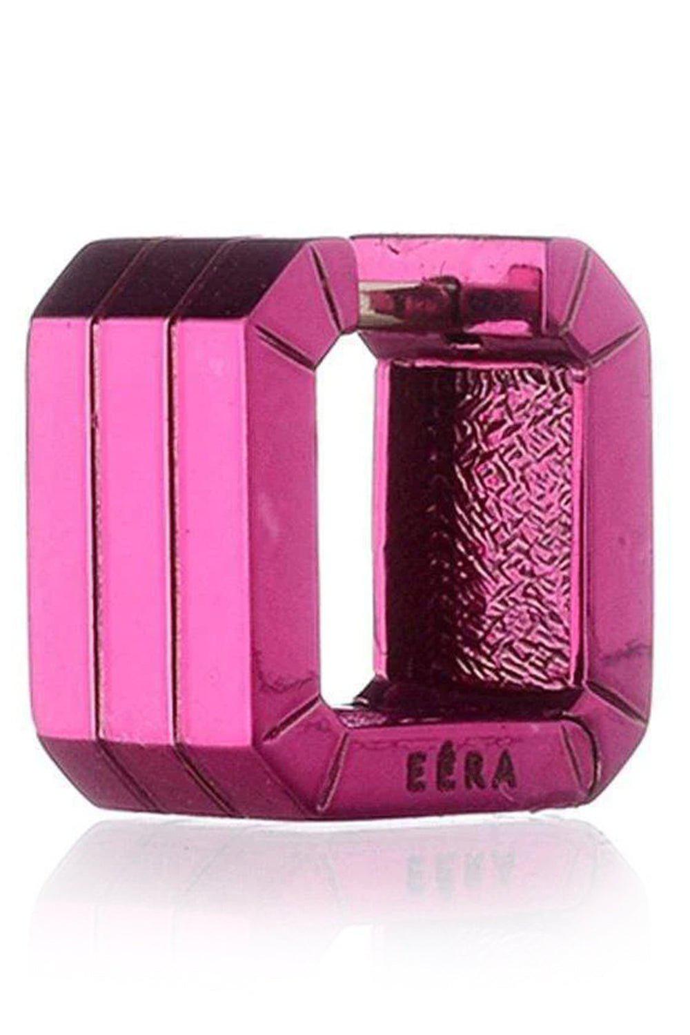 EÉRA-Fuchsia Unique Mini EÉRA Huggie-WHITE GOLD
