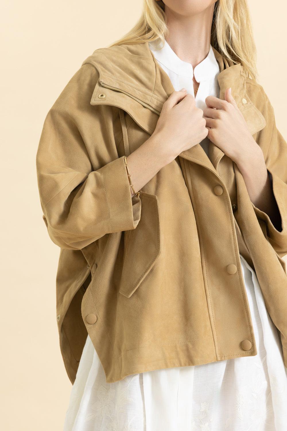 Anorak Jacket-SAND-36-CLOTHINGJACKETLEATHER-ELEVENTY