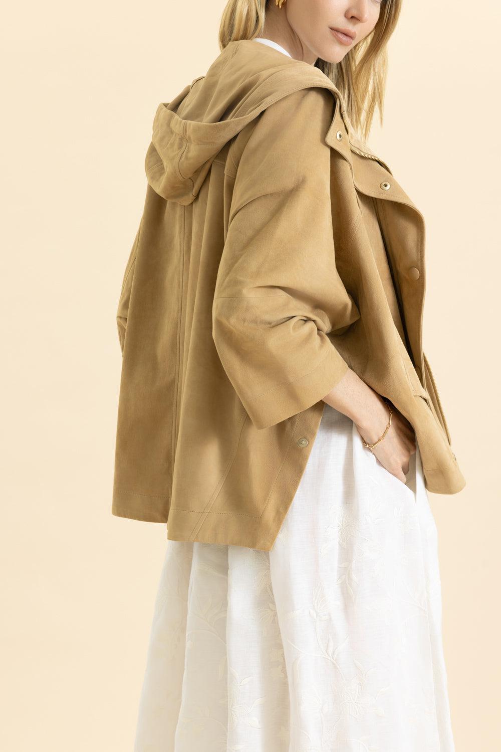 Anorak Jacket-SAND-36-CLOTHINGJACKETLEATHER-ELEVENTY