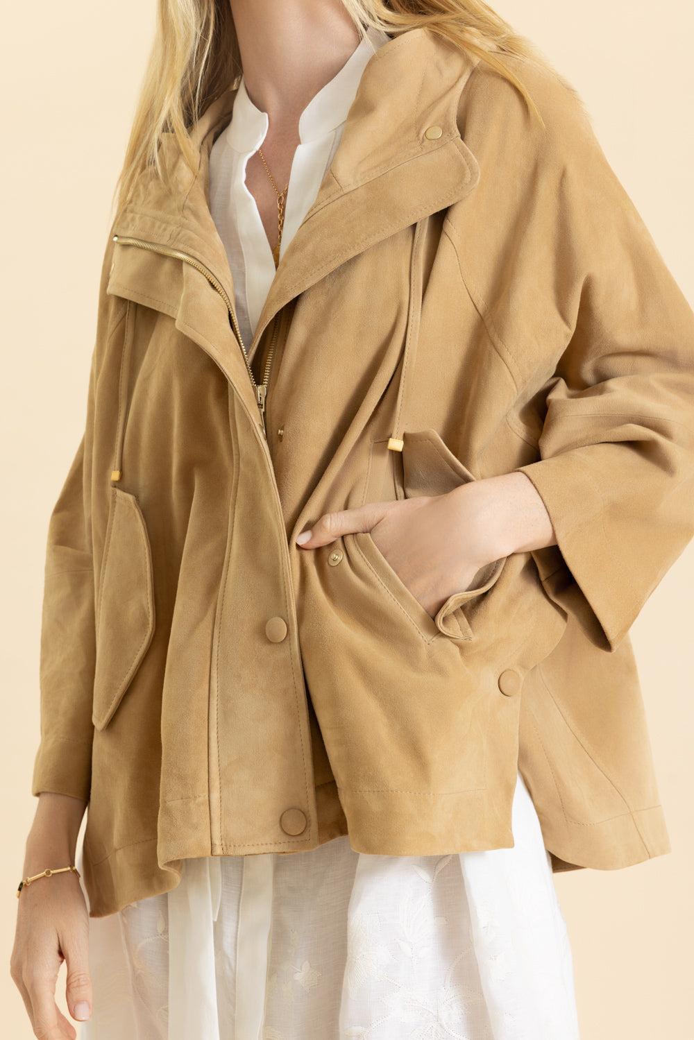 Anorak Jacket-SAND-36-CLOTHINGJACKETLEATHER-ELEVENTY