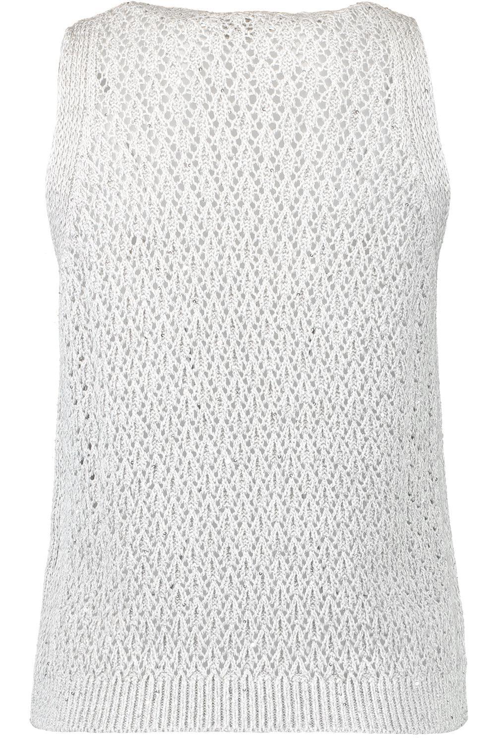 Sleeveless Knit Tank-PEARLGRY-XS-CLOTHINGTOPKNITS-ELEVENTY