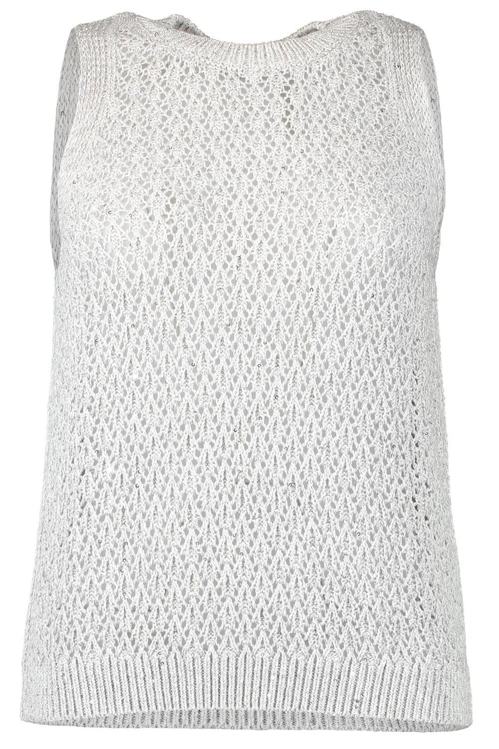 Sleeveless Knit Tank-PEARLGRY-XS-CLOTHINGTOPKNITS-ELEVENTY