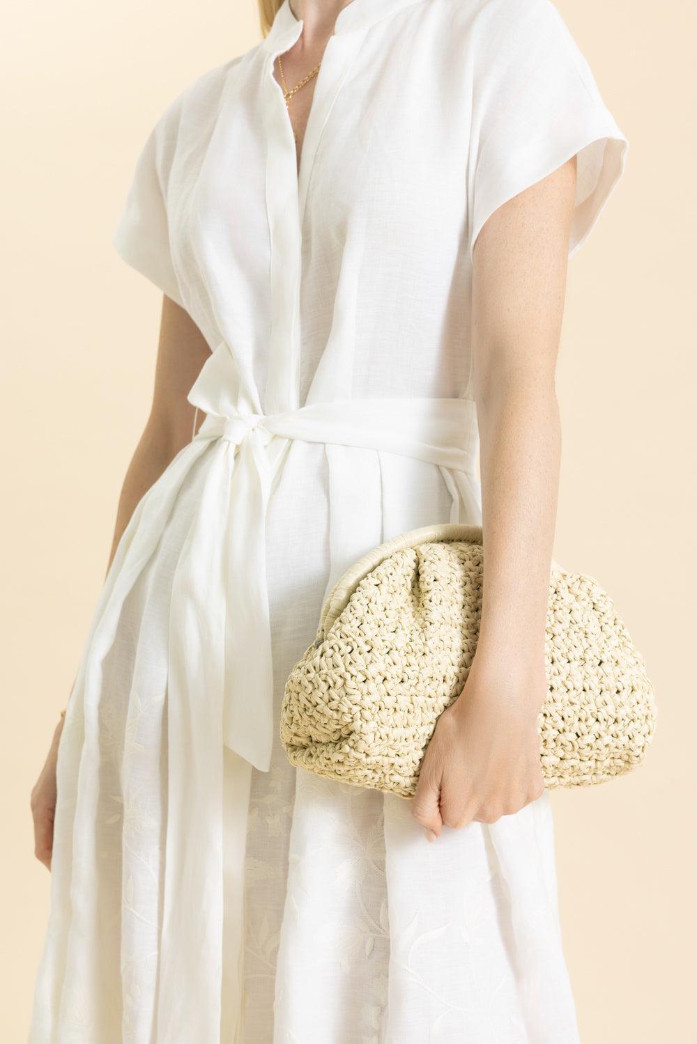 Raffia Clutch-IVORY-HANDBAGCLUTCHES-ELEVENTY