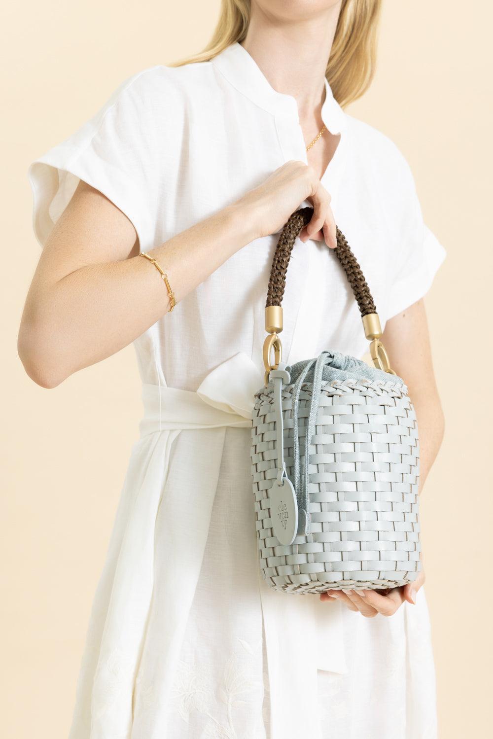 Top Handle Bucket Bag-SKY BLUE-HANDBAGTOP HANDLE-ELEVENTY