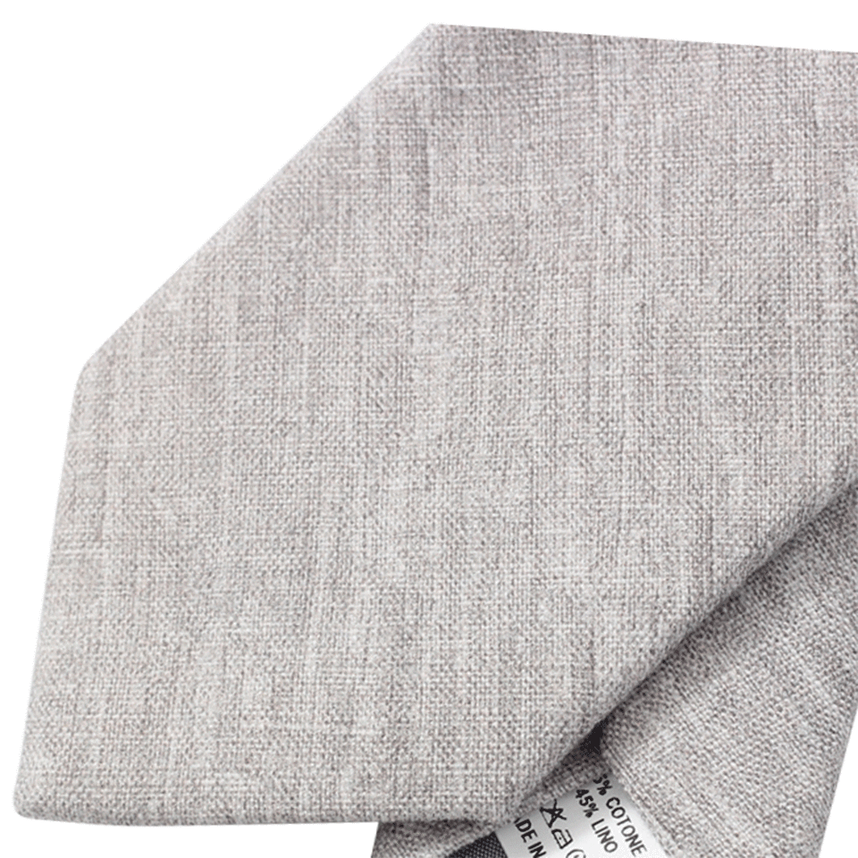 ELEVENTY-Melange Linen Tie-GREY