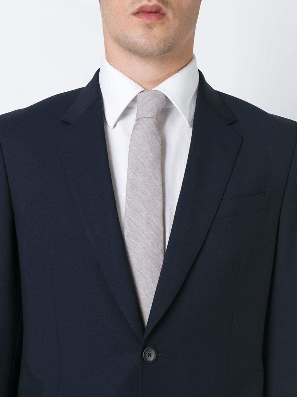 ELEVENTY-Melange Linen Tie-GREY