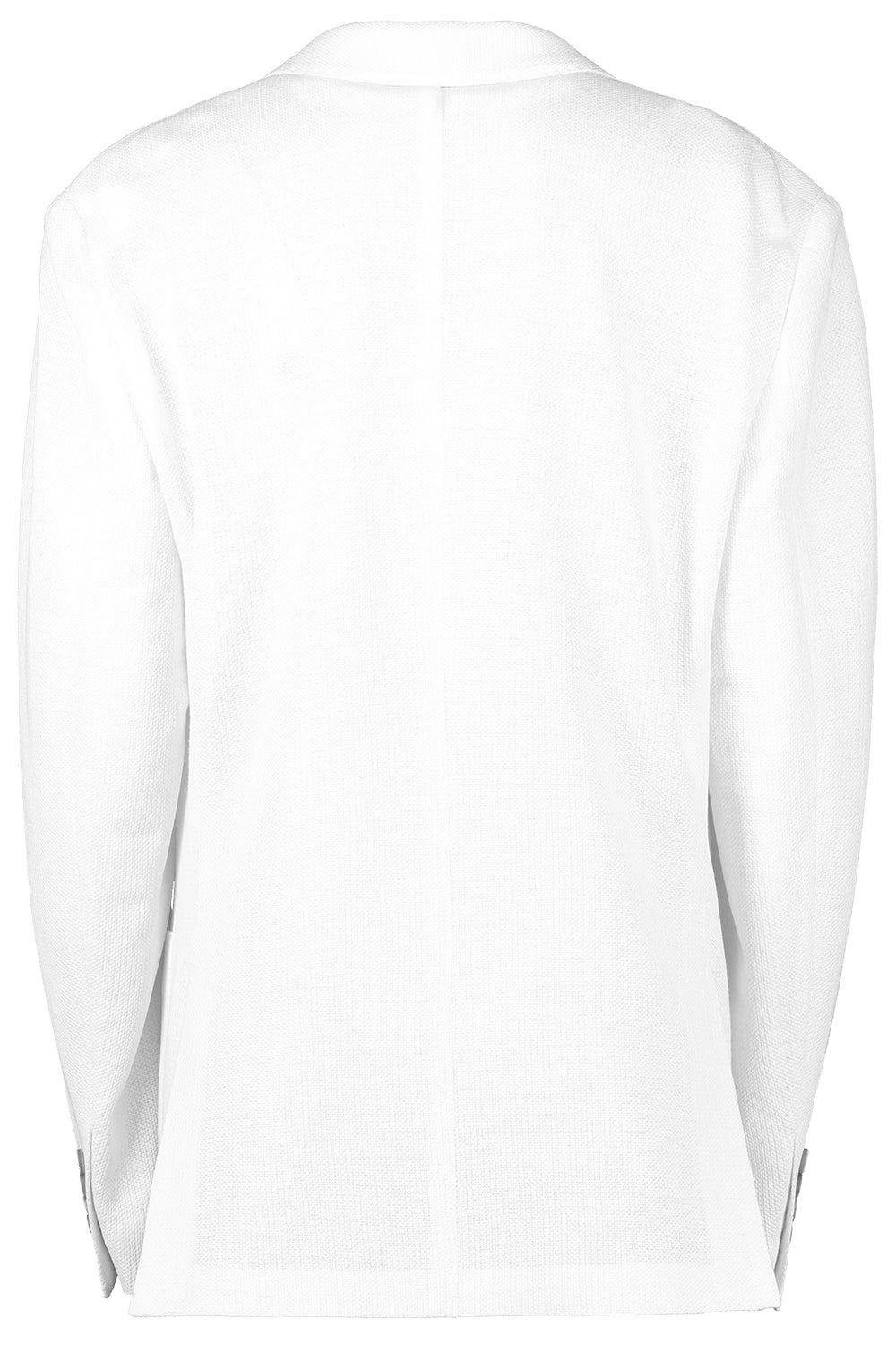 ELEVENTY-Single Breasted Jacket - Bianco-
