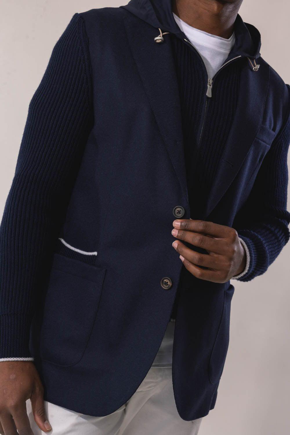 ELEVENTY-Bimateric Jacket - Blue-