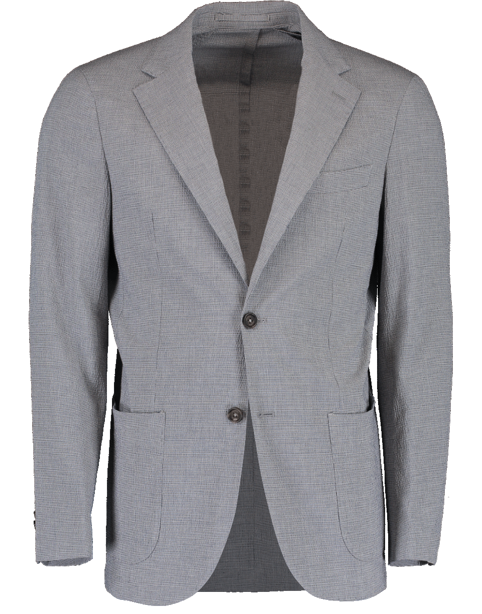 ELEVENTY-Seersucket Jersey Jacket-