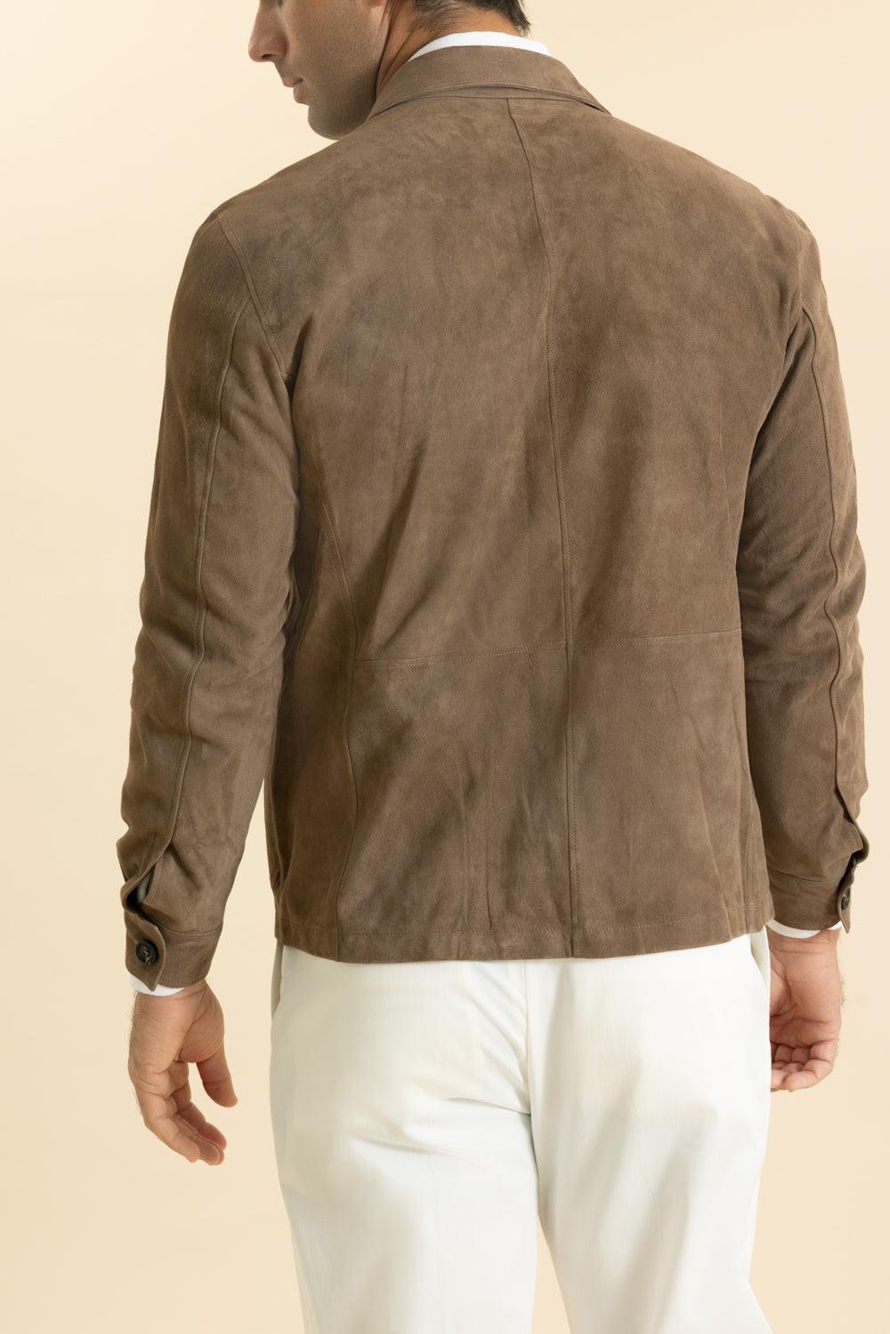 Classic Button Front Shirt - Brown-BROWN-48-MENSCLOTHINGJACKET-ELEVENTY