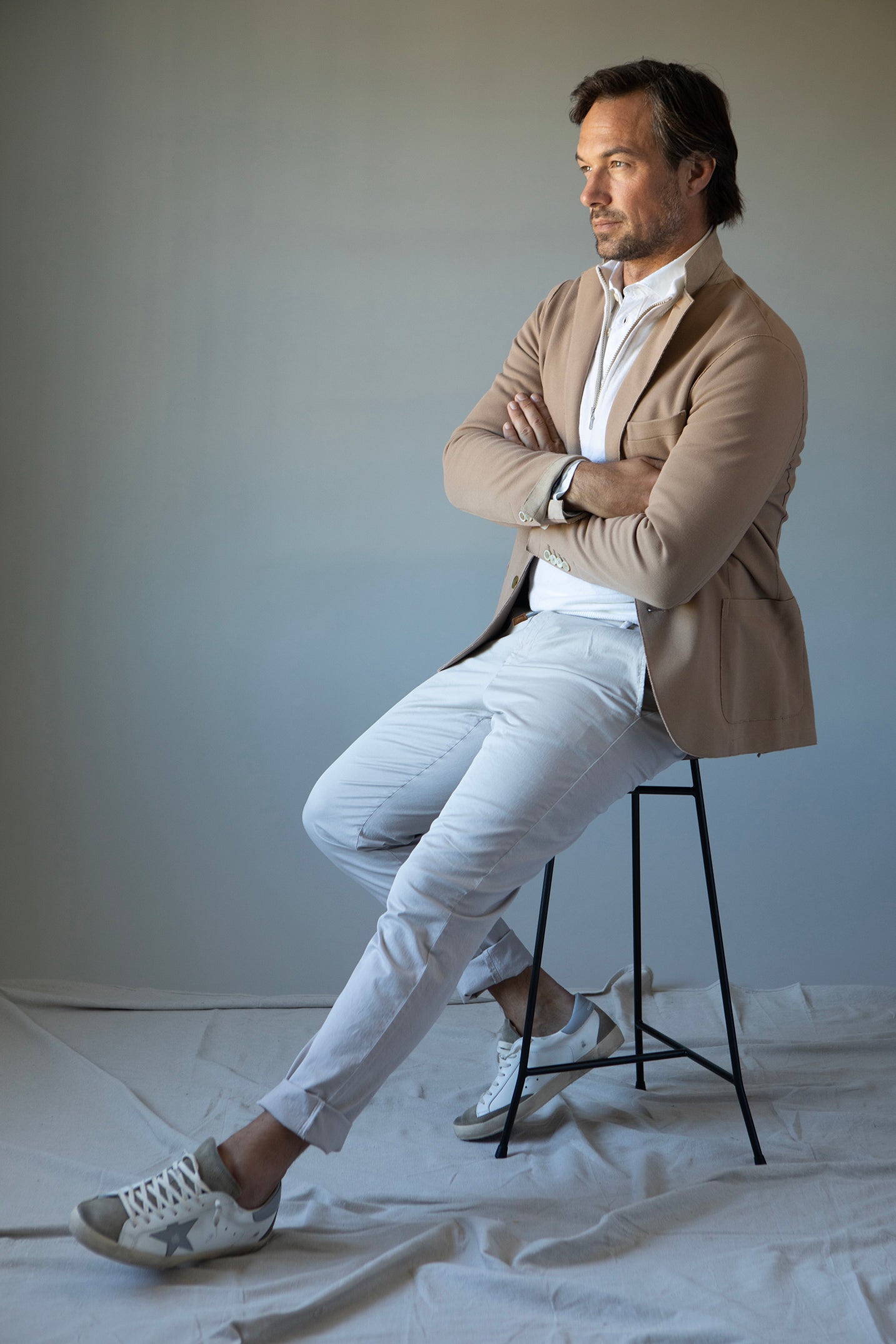 ELEVENTY-Single Breasted Jacket - Camel-