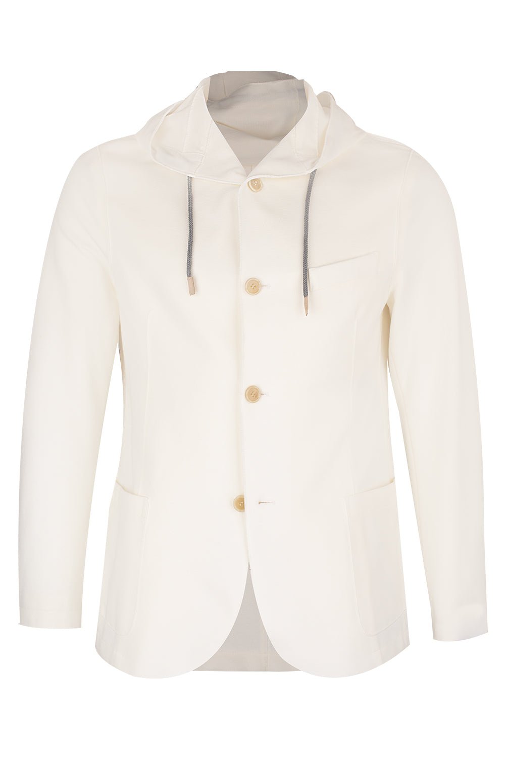 ELEVENTY-Hooded Jacket - White-