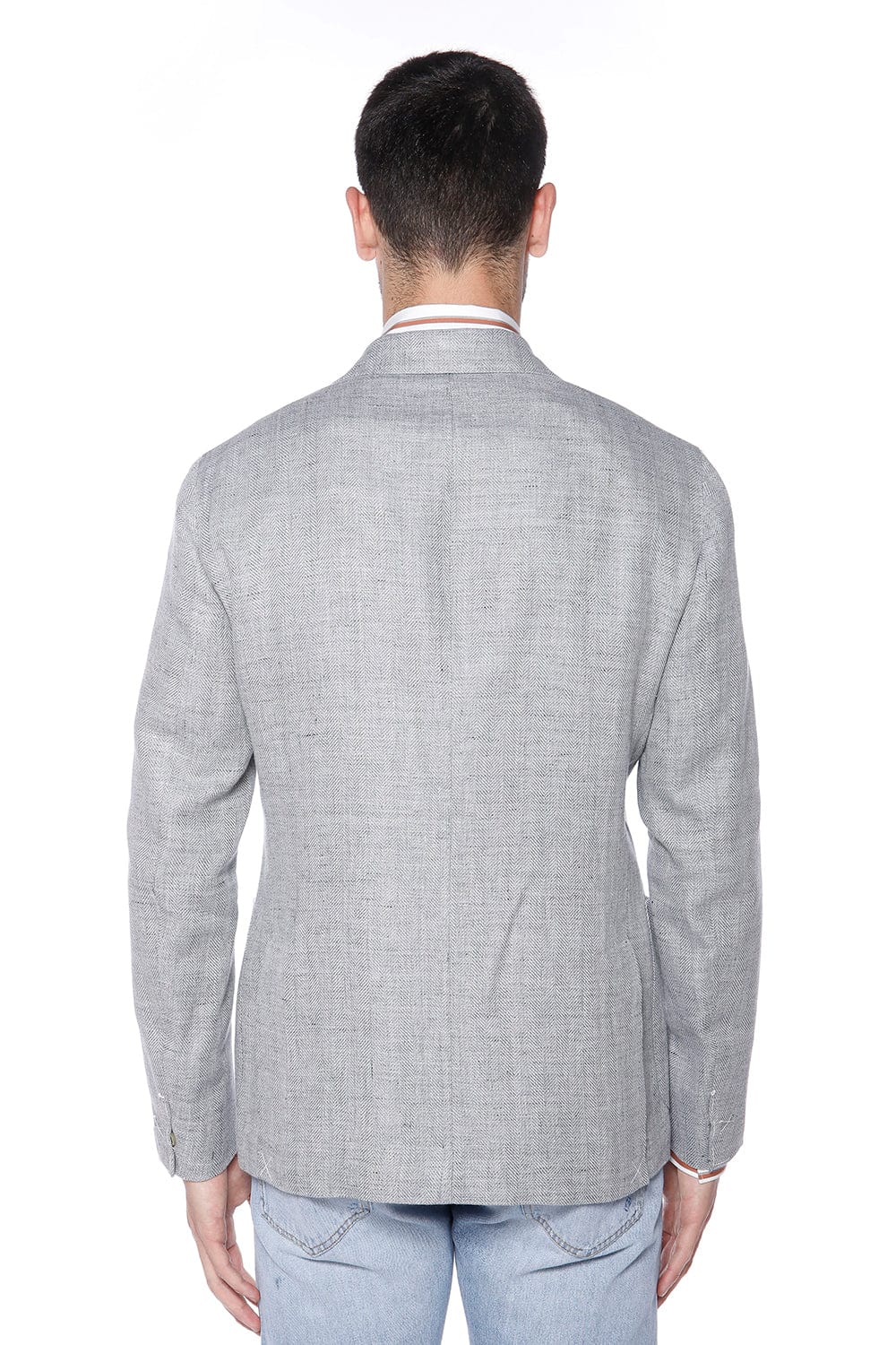 ELEVENTY-Single Breasted Jacket - Medium Grey-