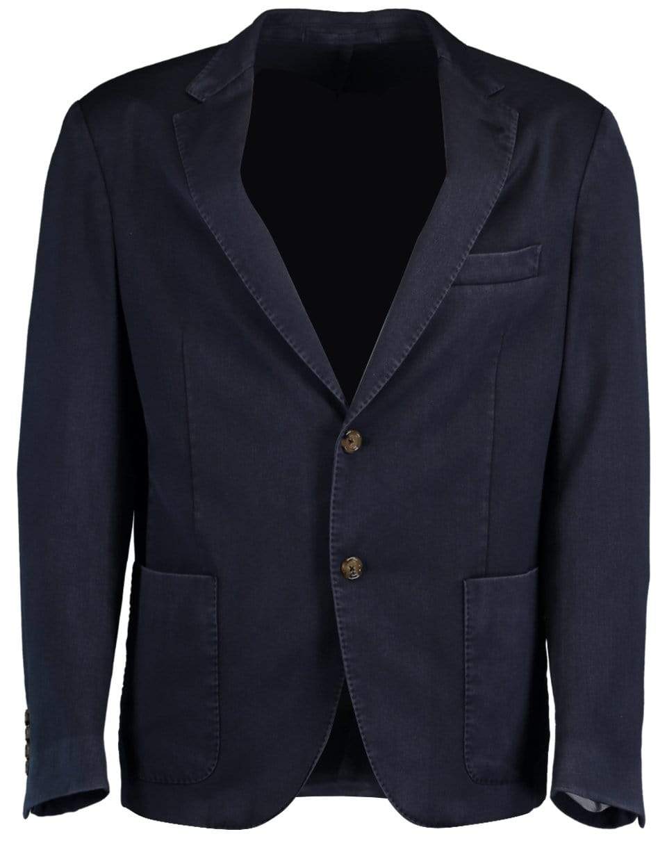 ELEVENTY-Garment Dye Wool Blazer-