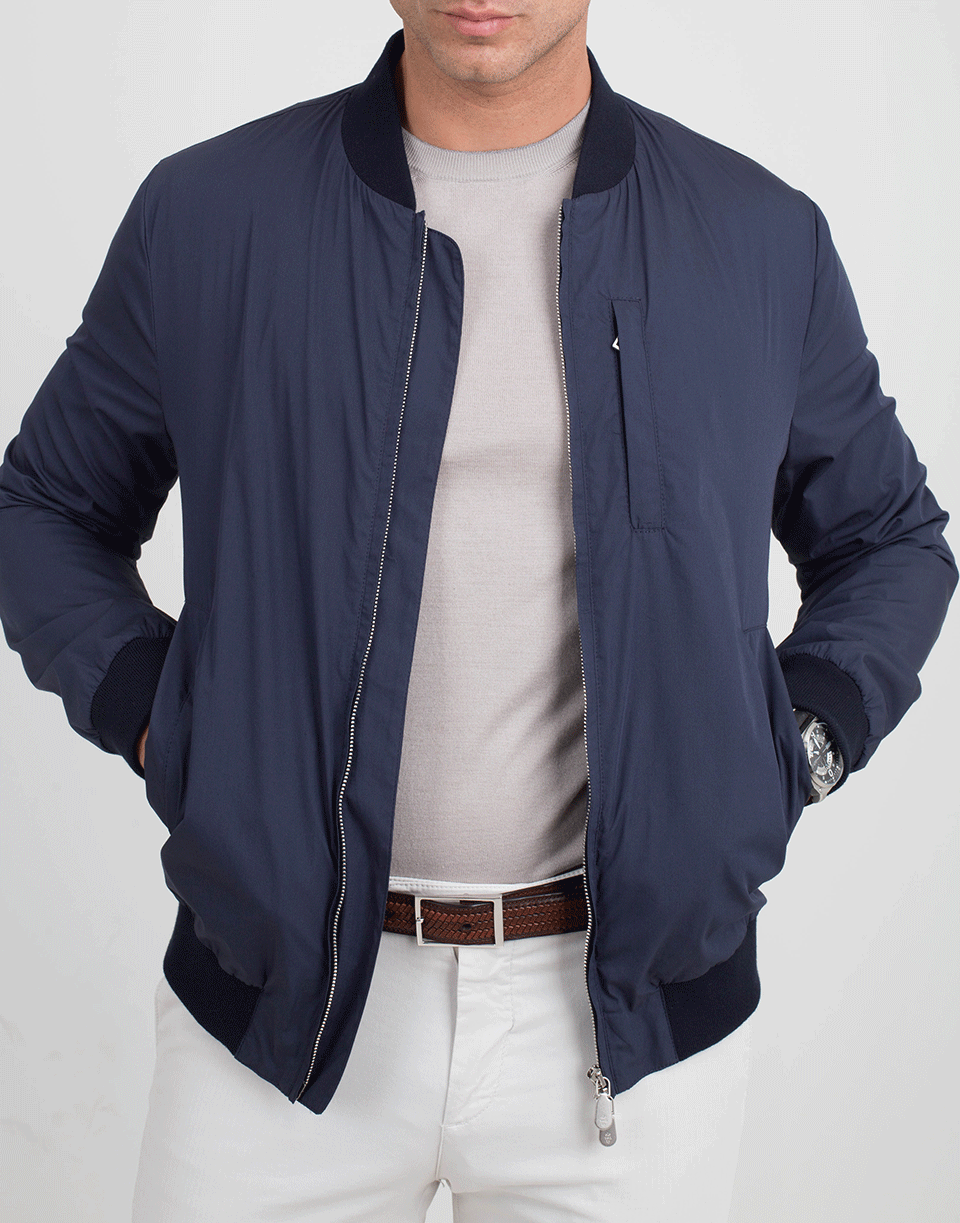 ELEVENTY-Nylon Bomber Jacket-