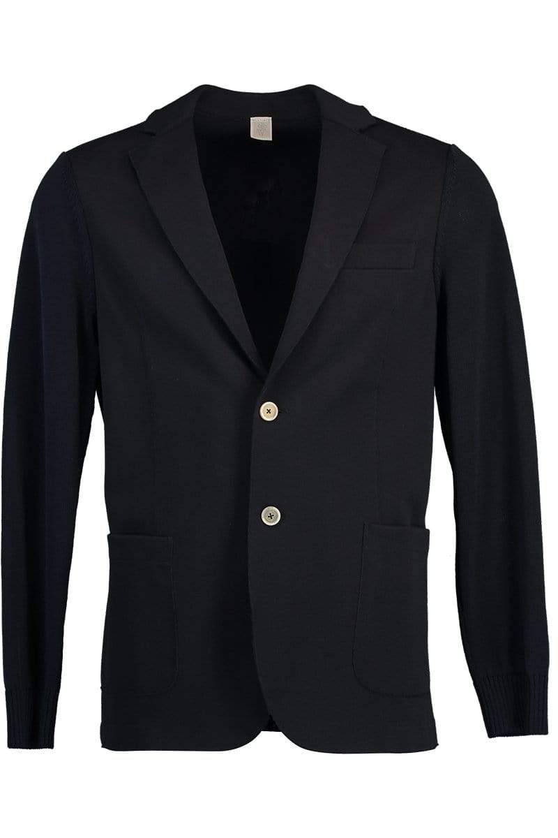 ELEVENTY-Classic Two Button Blazer - Navy-