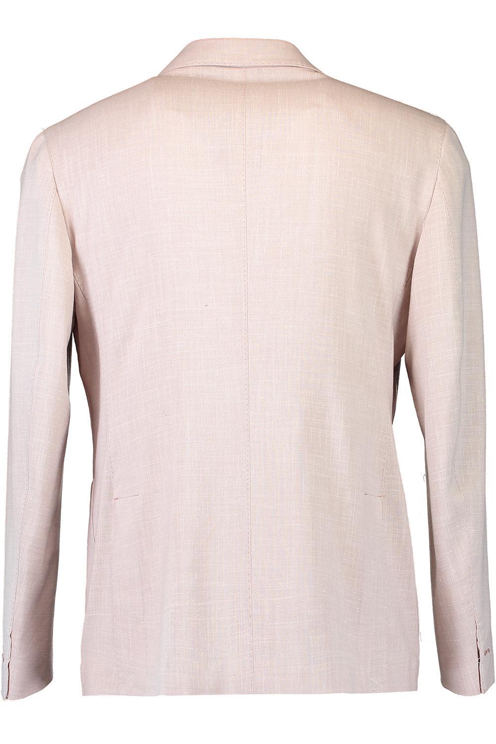 Single Breasted Soft Jacket - Pink-PINK-48-MENSCLOTHINGJACKET-ELEVENTY