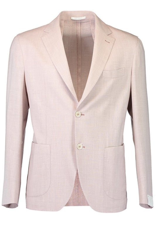 Single Breasted Soft Jacket - Pink-PINK-48-MENSCLOTHINGJACKET-ELEVENTY