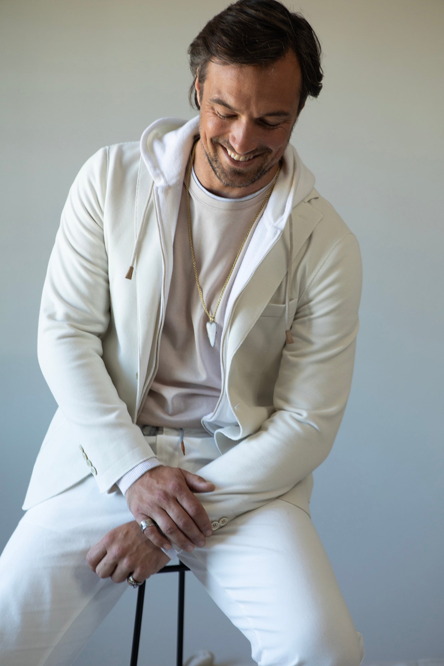 ELEVENTY-Single Breasted Jacket - Sand-