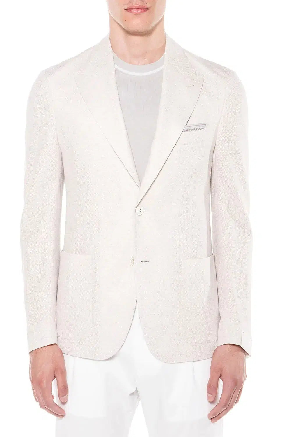 ELEVENTY-Single Breasted Jacket - Sand-