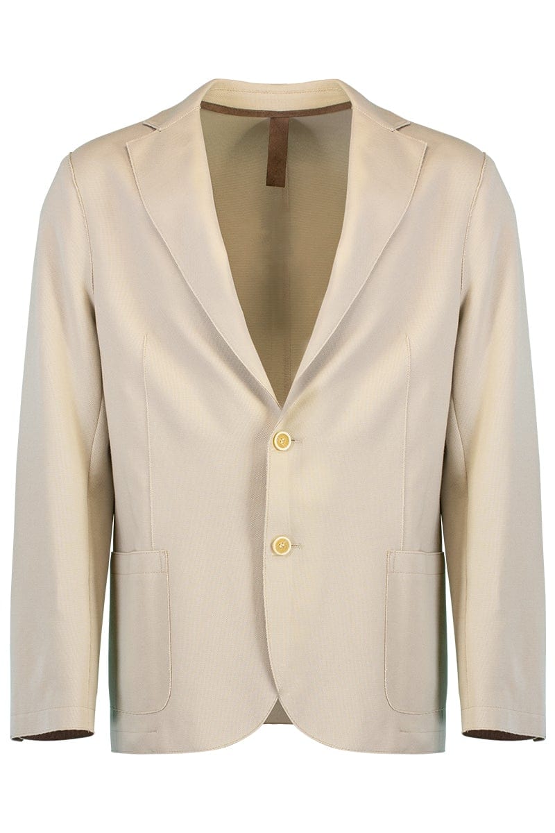 ELEVENTY-Single Breasted Jacket - Taupe-