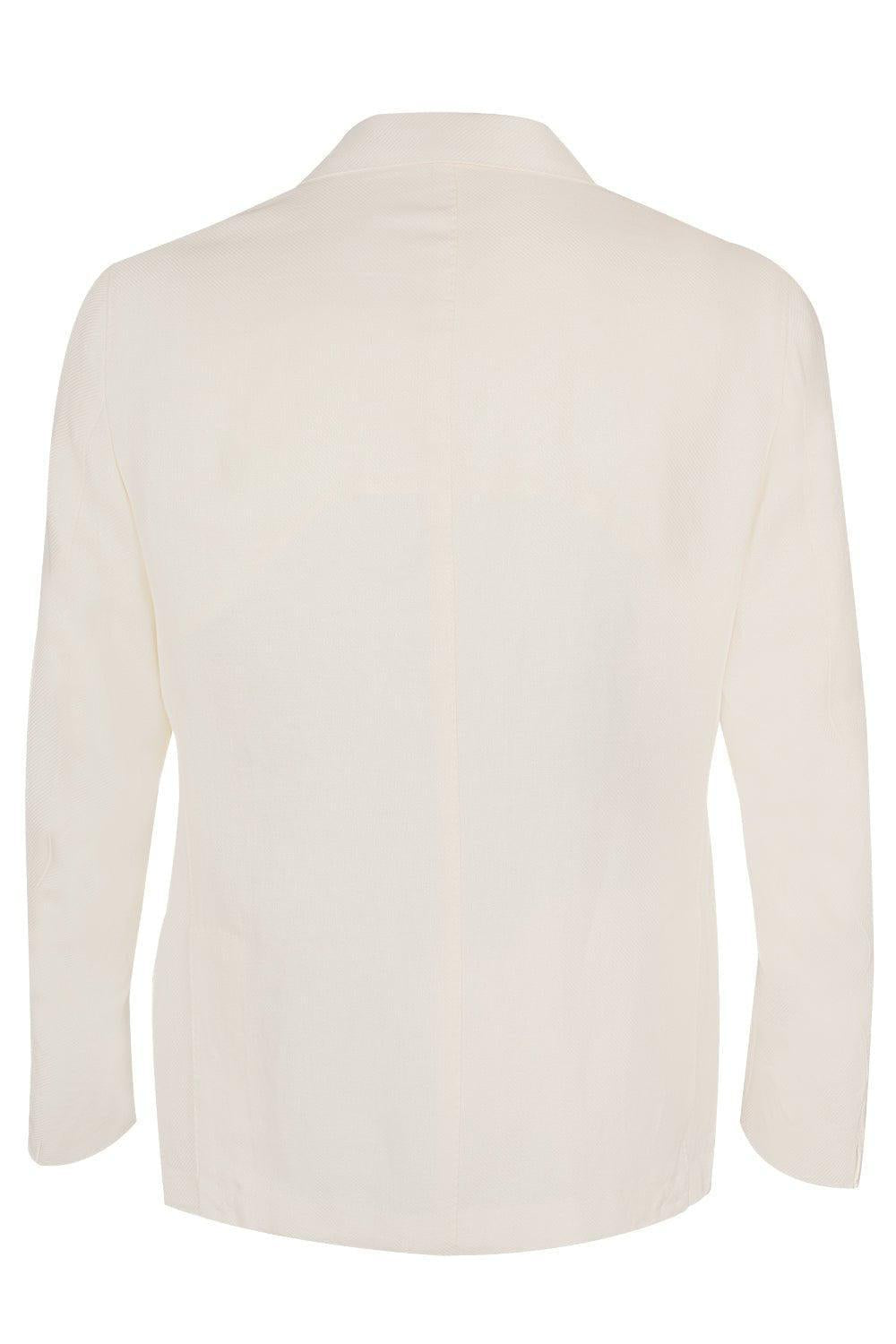 ELEVENTY-Single Breasted Jacket - White-