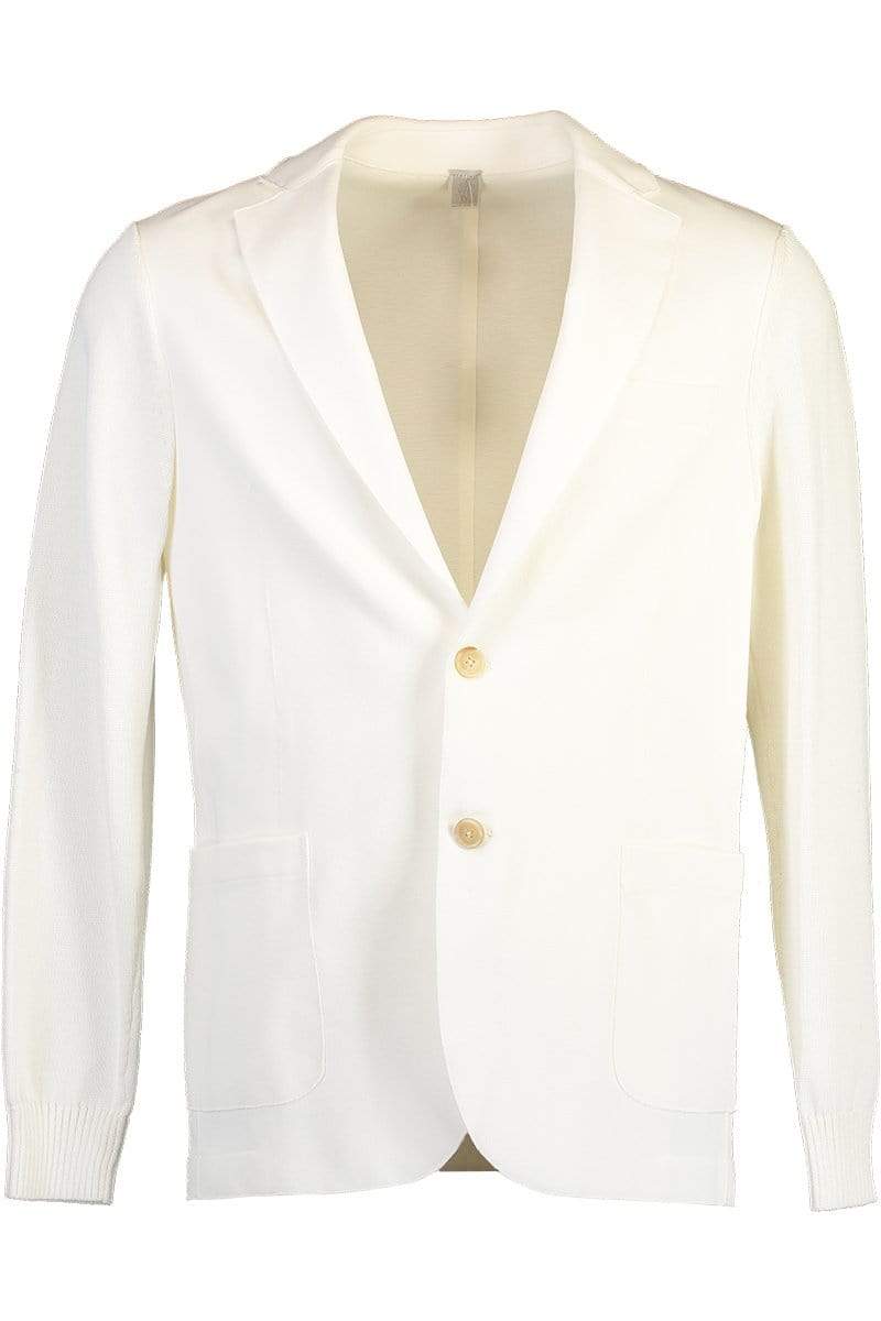 ELEVENTY-Classic Two Button Blazer - White-