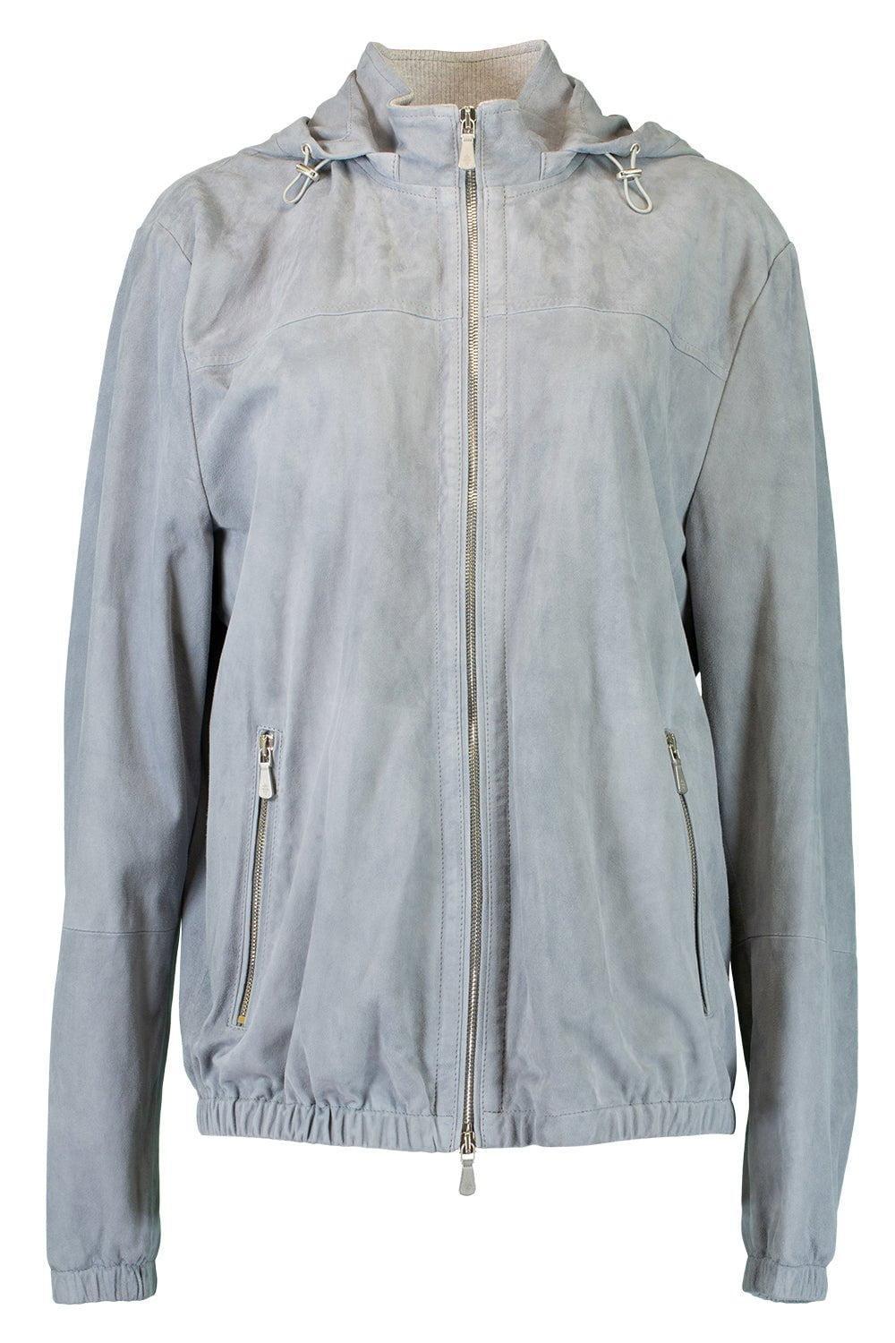 ELEVENTY-Suede Zip Up Jacket - Zucchero-